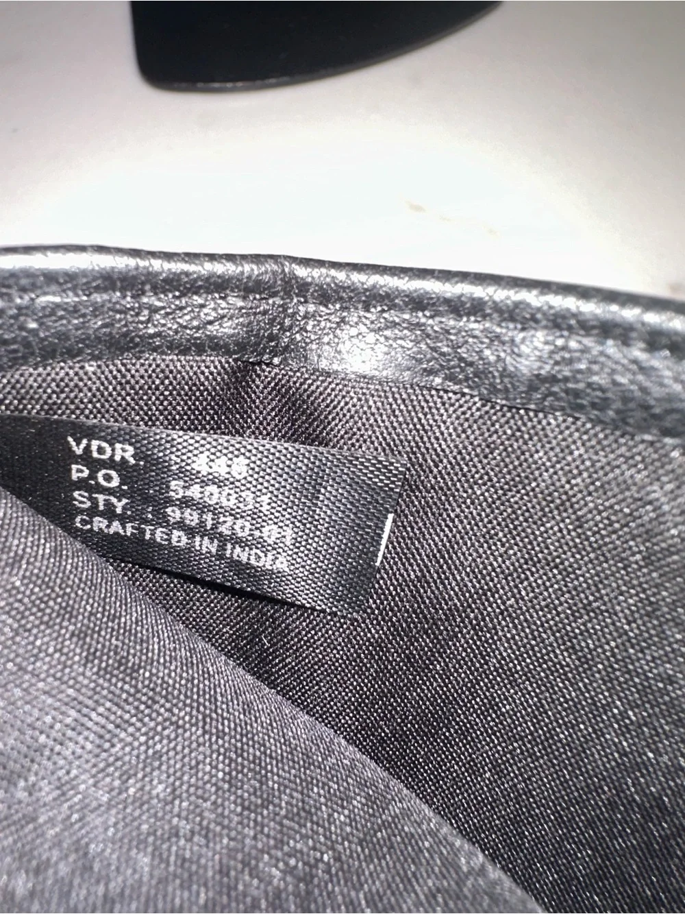 NWT Wilsons Leather Black Slim Leather Card Holder